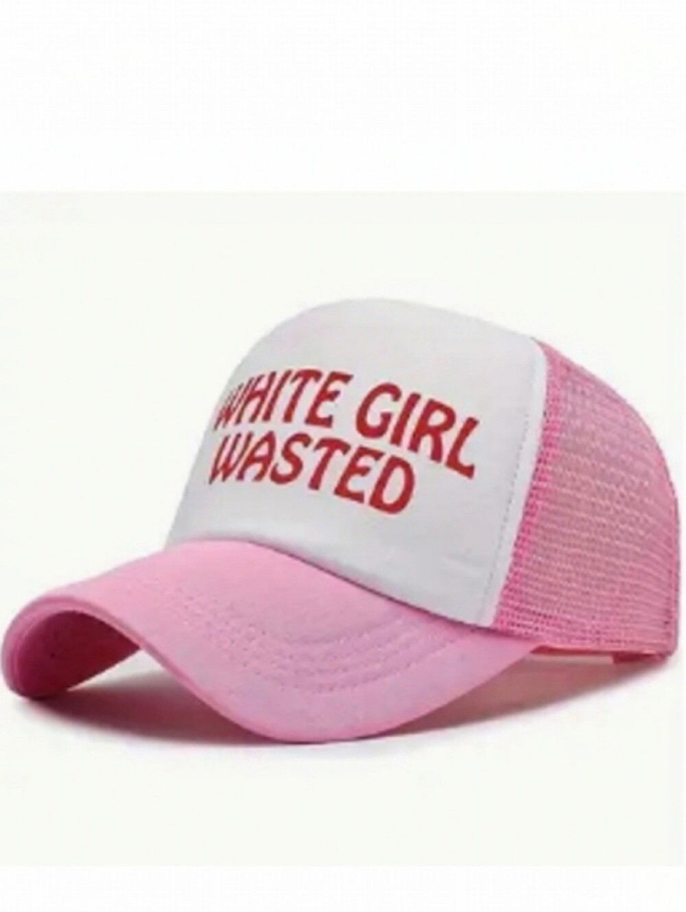 🌺White Girl Wasted Pink Trucker Hat Party Hats Hats With Sayings